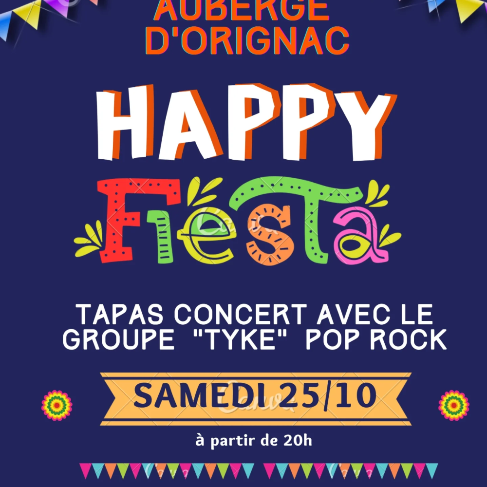 Tapas concert,la fête locale - Auberge d 'Orignac Tapas concert,la fête locale - Auberge d 'Orignac